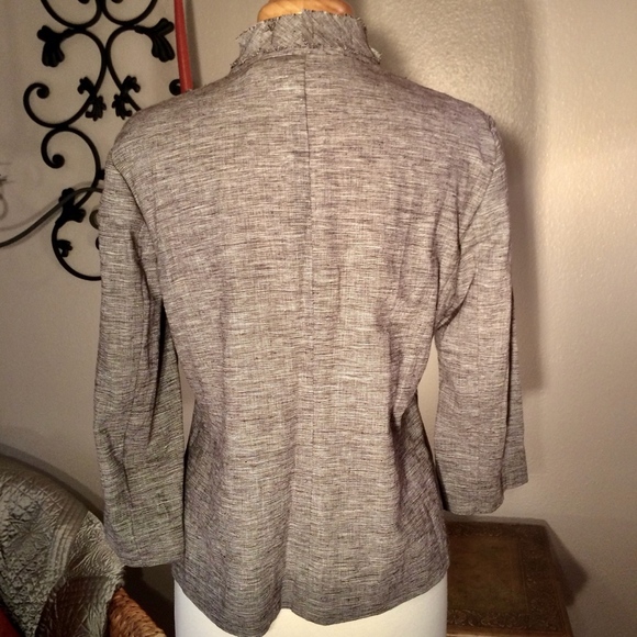 Chico's Pleated Linen Jacket - Picture 4 of 8
